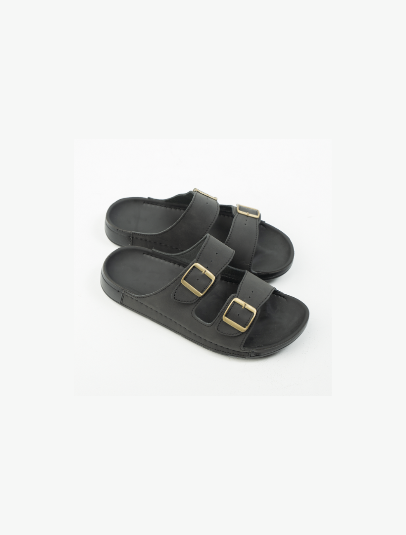 Double Buckle Slide Sandals | 101